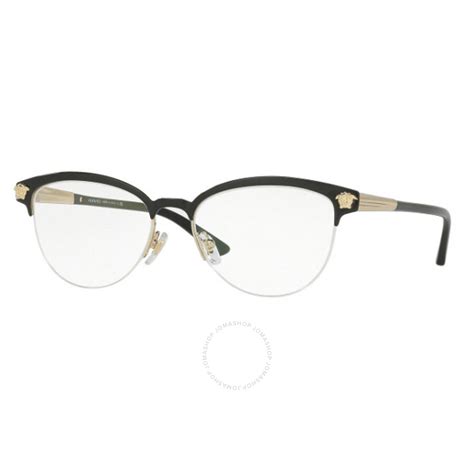 versace glasses 1235|Versace Ladies Black Oval Eyeglass Frames VE1235 1371 53.